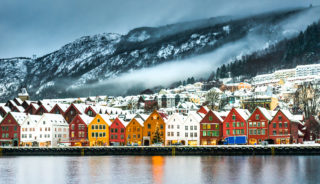 Viaje a Noruega. En grupo. Fiordos noruegos en invierno