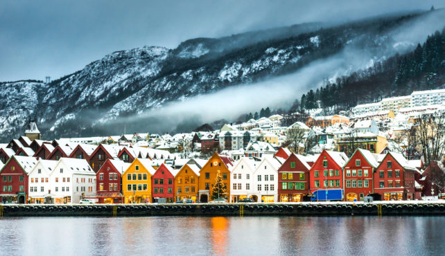 Viaje a Noruega. En grupo. Fiordos noruegos en invierno